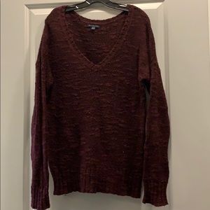 Maroon American Eagle V Neck